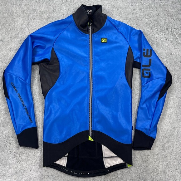 Alé Clima Protection Cycling Nordik Jacket Mens Medium Blue Windproof Racing
